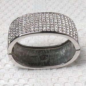 Swarovski vintage platinum-plated cuff bracelet